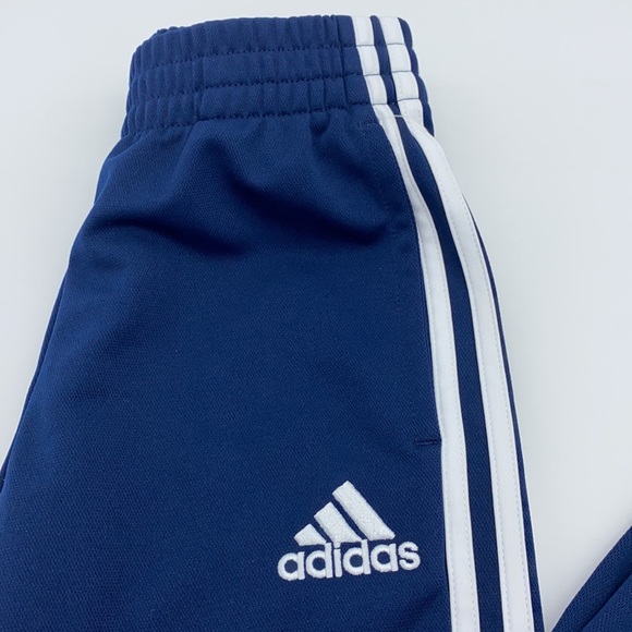 NWT ADIDAS 3 STRIPE TRAINING PANTS BOYS NAVY SIZE SMALL - Picture 3 of 7